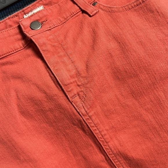 LL BEAN Favorite Fit Denim Skirt Rust Sz 10p - Picture 3 of 6